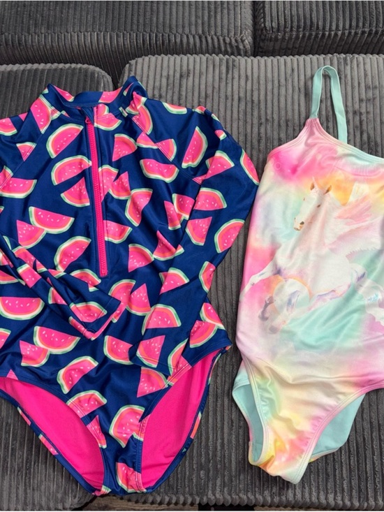 wonder nation Other - Girls xl swimsuits watermelon and unicorn